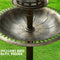 Ornamental Solar Light Garden Ornaments Bird Bath Feeder Feeding Food Station