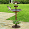 Ornamental Solar Light Garden Ornaments Bird Bath Feeder Feeding Food Station