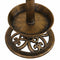 2x Ornamental  Garden Decor Bird Bath Feeding Station Food Feeder Solar Light