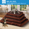 PaWz Pet Bed Mattress Dog Cat Pad Mat Puppy Cushion Soft Warm Washable XL Brown