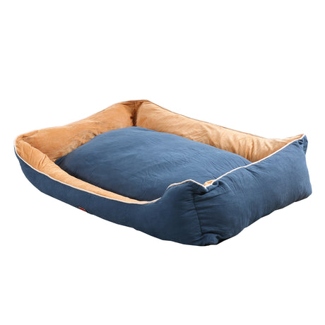 PaWz Deluxe Soft Pet Bed Mattress with Removable Cover Size XXX Large in Blue Colour