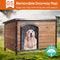 PaWz All Weather Dog Kennel Kennels Outdoor Wooden Pet House Puppy Large