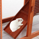 PaWz Wooden Rabbit Hutch Chicken Hen Chock House Run Runs Coop Guinea Pig Cage