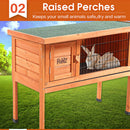 PaWz Wooden Rabbit Hutch Chicken Hen Chock House Run Runs Coop Guinea Pig Cage