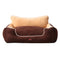 PaWz Size L Brown Colour Pet Deluxe Soft Cushion with High Back Support