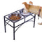 PaWz Dual Elevated Raised Pet Dog Puppy Feeder Bowl Stainless Steel Food Water Stand