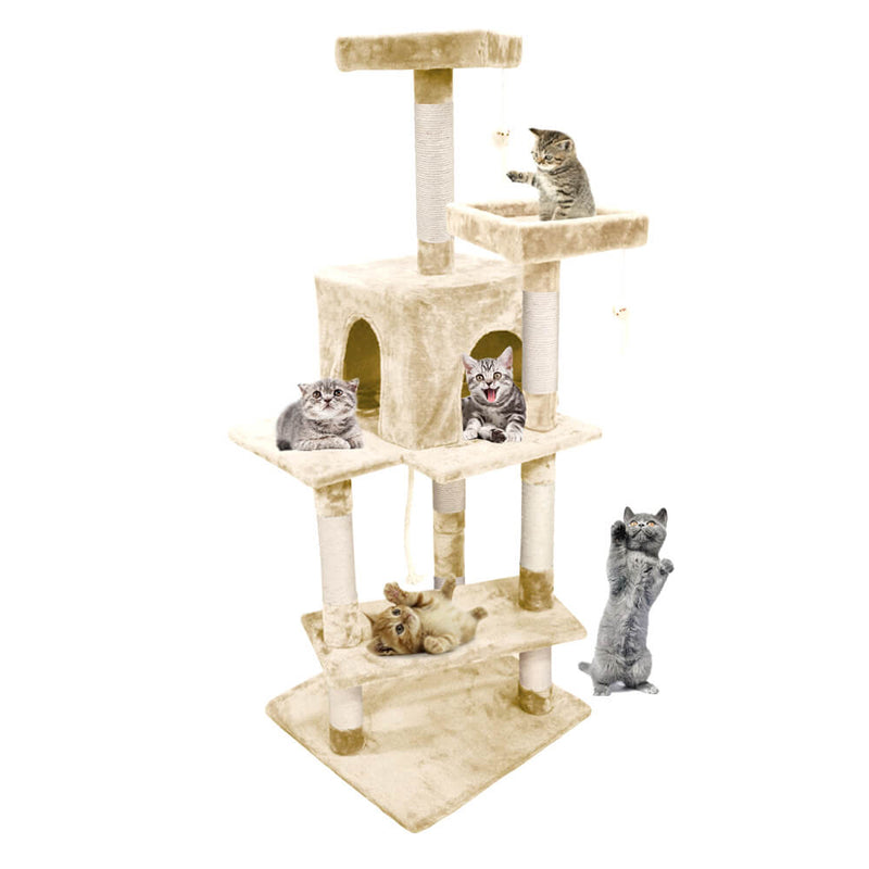 PaWz 1.45M Cat Scratching Post Tree Gym House Condo Furniture Scratcher Tower