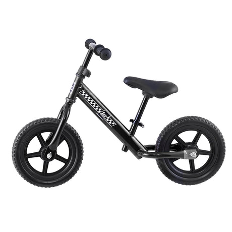 Kids Balance Bike Ride On Toys Push Bicycle Wheels Toddler Baby 12 Bikes-Black