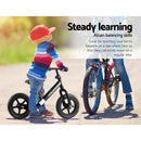 Kids Balance Bike Ride On Toys Push Bicycle Wheels Toddler Baby 12 Bikes-Black"