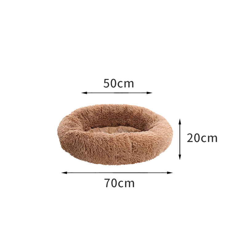 PaWz Pet Bed Mattress Dog Beds Bedding Cat Pad Mat Cushion Winter L Brown