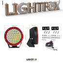 2x 7inch 280w LED Driving Light Red Spotlight Lightfox EX Series