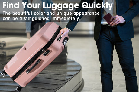 Luggage TSA Hard Case Suitcase Travel Lightweight Trolley Carry on Bag 24