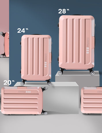 Luggage TSA Hard Case Suitcase Travel Lightweight Trolley Carry on Bag 24