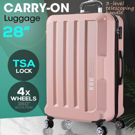 Luggage TSA Hard Case Suitcase Travel Lightweight Trolley Carry on Bag 28