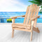 Levede Adirondack Chair Outdoor Furniture Beach Chairs Wooden Patio Garden Deck