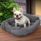 PaWz Pet Bed 2 Way Use Dog Cat Soft Warm Calming Mat Sleeping Kennel Sofa Grey S