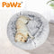PaWz Pet Bed Cat Dog Donut Nest Calming Mat Soft Plush Kennel