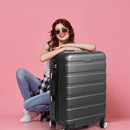 Slimbridge 28" Luggage Suitcase Trolley Travel Packing Lock Hard Shell Dark Grey
