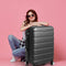 Slimbridge 28" Luggage Suitcase Trolley Travel Packing Lock Hard Shell Dark Grey