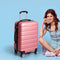 Slimbridge 20" Luggage Suitcase Trolley Travel Packing Lock Hard Shell Rose Gold