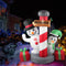 Santaco Inflatable Christmas Decor Pole Welcome 1.8M LED Lights Xmas Party