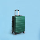 Slimbridge 20" Luggage Suitcase Trolley Travel Packing Lock Hard Shell Green