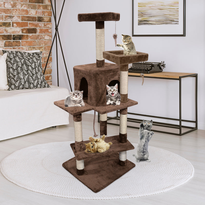 PaWz 1.45M Cat Scratching Post Tree Gym House Condo Furniture Scratcher Tower