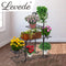 Levede Plant Stand Outdoor Indoor Metal Flower Pots Rack Corner Planter Shelf