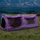 Mountview Double King Swag Camping Swags Canvas Dome Tent Hiking Mattress Purple
