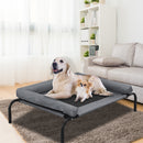 PaWz Heavy Duty Pet Bed Bolster Trampoline Dog Puppy Cat Hammock Mesh XL Grey