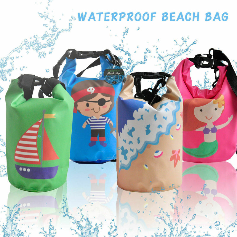 4L Dry Carry Bag Waterproof Beach Bag Storage Sack Pouch Boat Kayak Pink