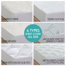 DreamZ Fitted Waterproof Bed Mattress Protectors Covers Single