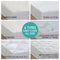 DreamZ Fitted Waterproof Mattress Protector with Bamboo Fibre Cover King Size