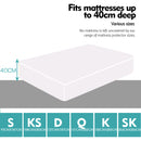 DreamZ Fitted Waterproof Bed Mattress Protectors Covers Super King