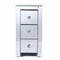 2x Levede Mirrored Bedside Tables Chest Nightstand Crystal Glass Table 3 Drawer