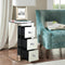 2x Levede Mirrored Bedside Tables Chest Nightstand Crystal Glass Table 3 Drawer