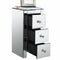 2x Levede Mirrored Bedside Tables Chest Nightstand Crystal Glass Table 3 Drawer