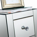 2x Levede Mirrored Bedside Tables Chest Nightstand Crystal Glass Table 3 Drawer