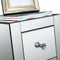 2x Levede Mirrored Bedside Tables Chest Nightstand Crystal Glass Table 3 Drawer