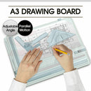 A3 Drafting Stand Drawing Board Art With Adjustable Table Parallel Angle Motion