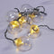 20 Deluxe LED Solar Festoon Party String Lights Warm White Clear Blub AU Post