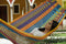 Queen Size Outdoor Cotton Hammock in Confeti