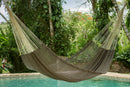 Mayan Legacy Queen Size Outdoor Cotton Mexican Hammock in Dream Sands Colour