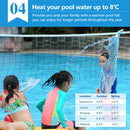 9.5x5M Real 400 Micron Solar Swimming Pool Cover Outdoor Blanket Isothermal