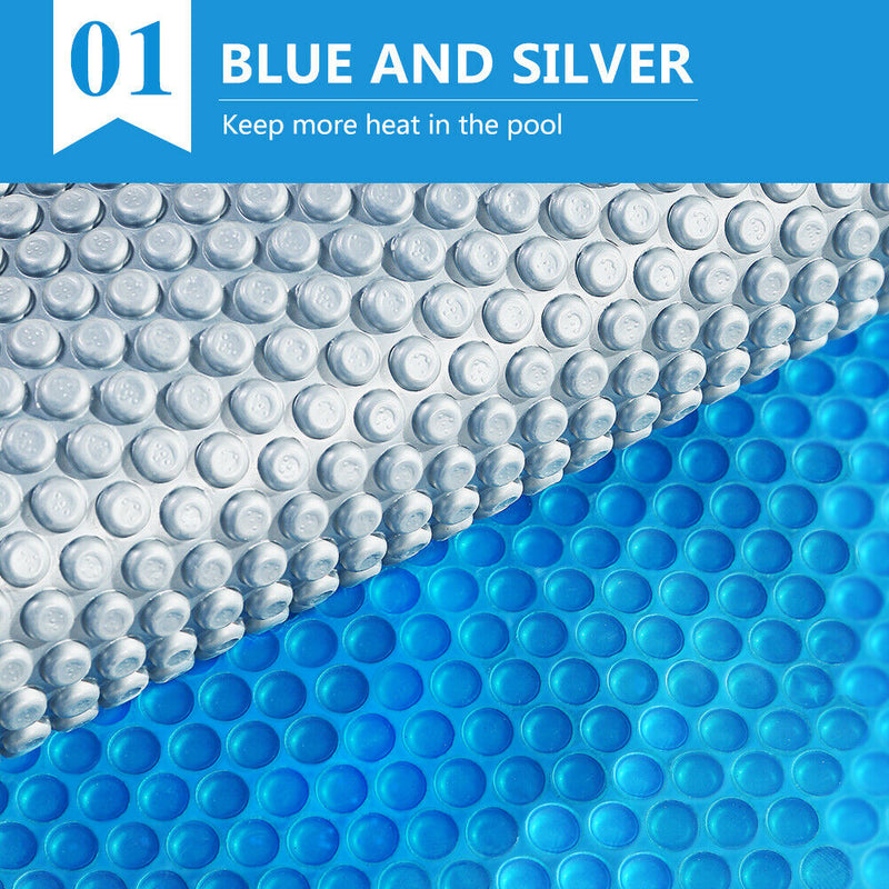 7x4M Real 400 Micron Solar Swimming Pool Cover Outdoor Blanket Isothermal