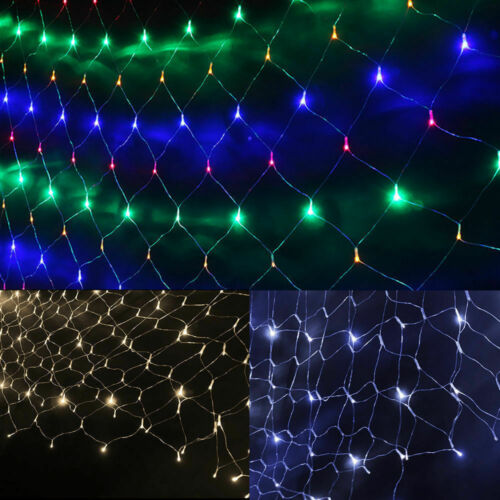 320LED Fairy Lights Net Mesh Curtain Wedding Party XMAS Tree D?cor Multi Colour