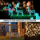 200LED Fairy String Lights Net Mesh Curtain Xmas Wedding Party D?cor Cool White