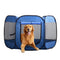 PaWz 8 Panel Pet Dog Playpen Exercise Cage Puppy Enclosure Fence Play Pen L Blue