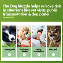 Soft Baskerville Dog Muzzle Pet Mask Bark Bite Training Treat Friendly Size XXL