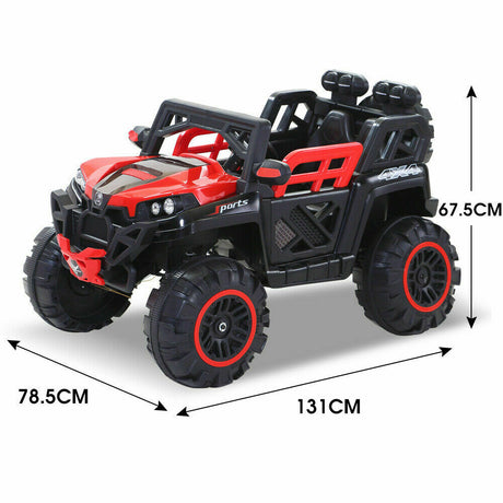 Kids Electric Ride on Jeep Toys Car Off Road Bopeep w/ Built-in Songs Remote 12V